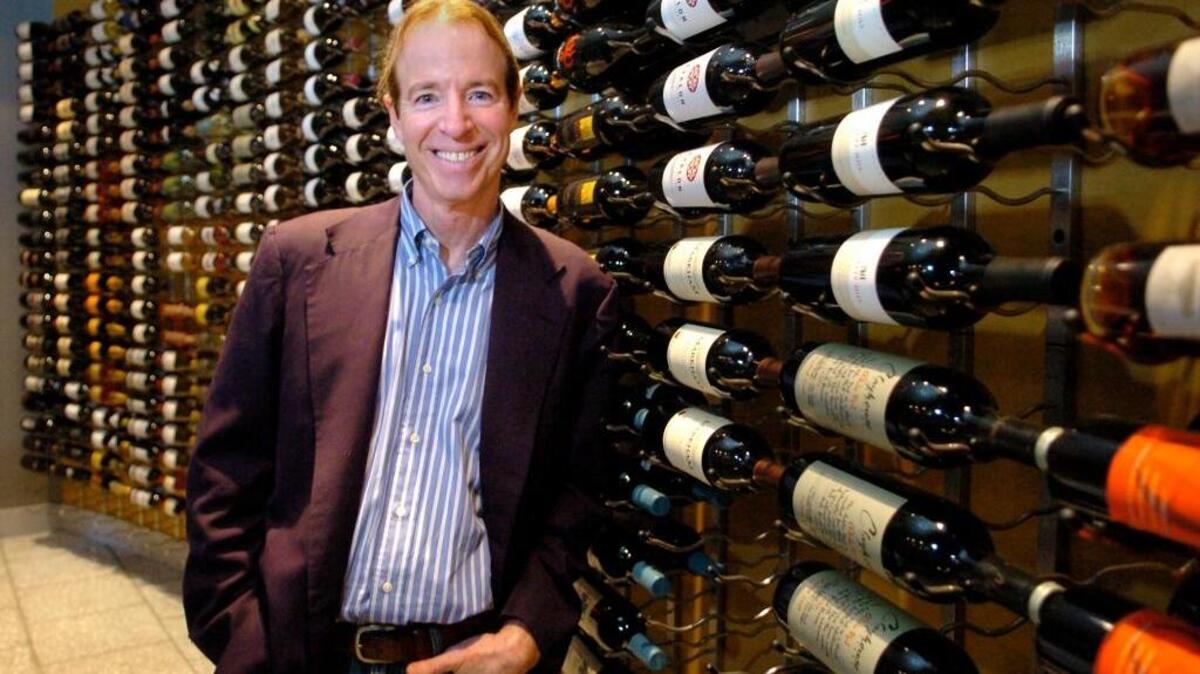 Terry Sweeney photographed Oct. 22, 2009 in the wine room at Breakwater.