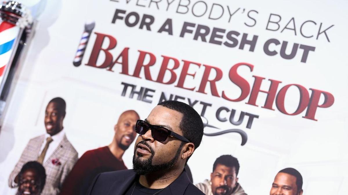 Ice Cube attends the LA Premiere of "Barbershop: The Next Cut" held at the TCL Chinese Theatre on Wednesday.