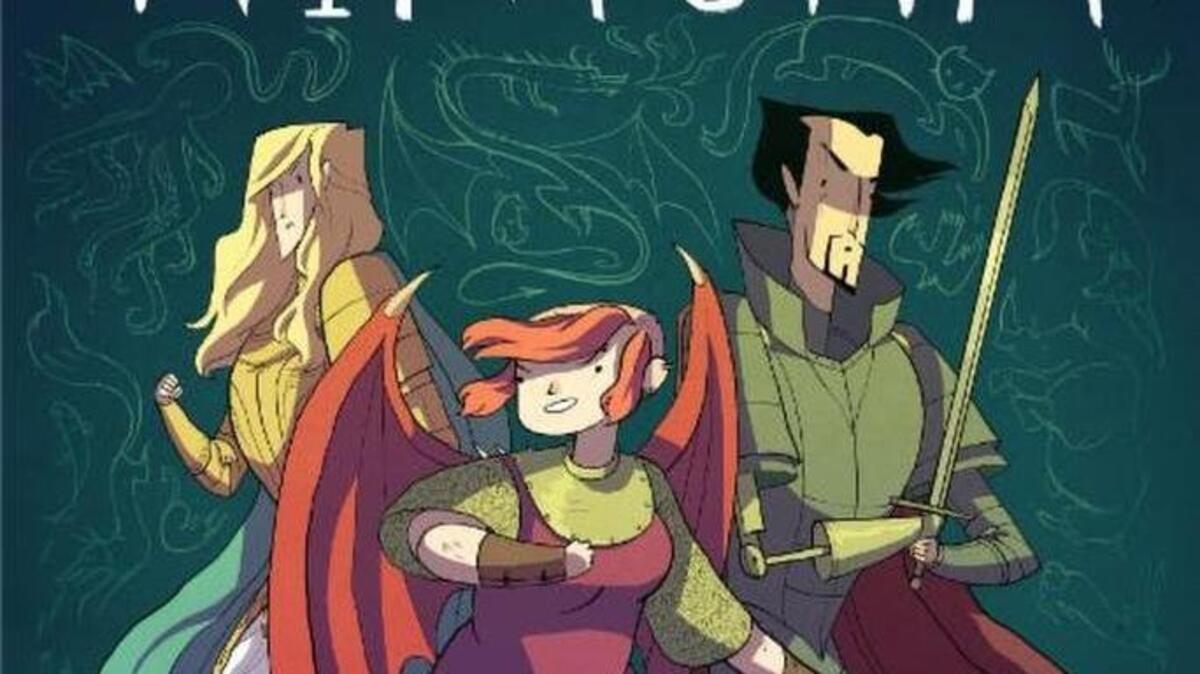 Book cover for “Nimona” by Noelle Stevenson.