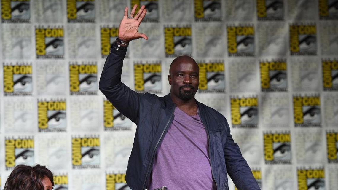 Mike Colter attends the ‘Luke Cage’ panel on day 1 of Comic-Con International on July 21, 2016, in San Diego.