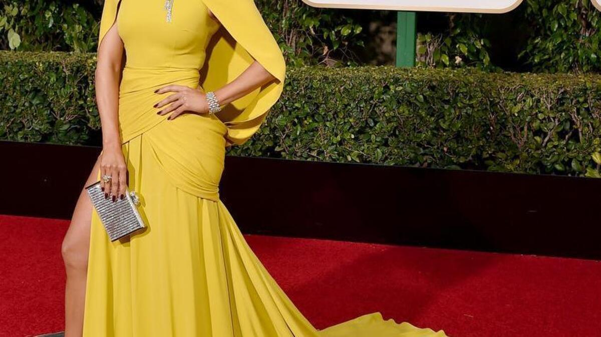 Jennifer Lopez arrives at the 73rd annual Golden Globe Awards on Sunday, Jan. 10, 2016, at the Beverly Hilton Hotel in Beverly Hills, Calif.