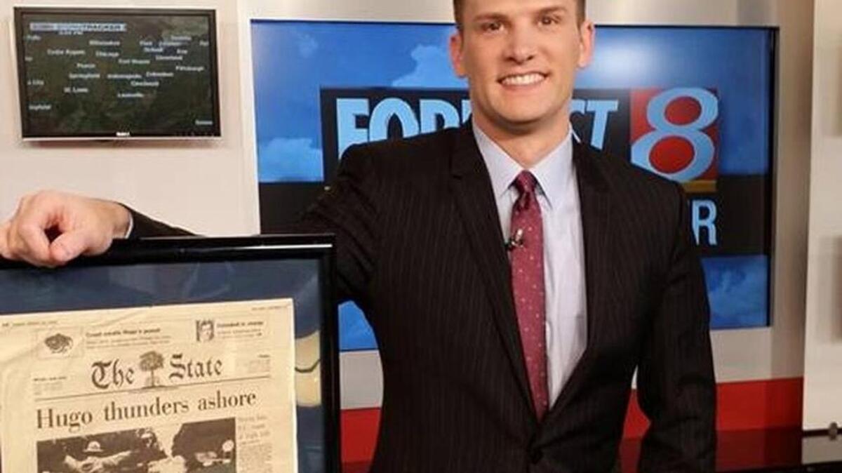 Robb Ellis said he knew he wanted to be a meteorologist after experiencing Hurricane Hugo.