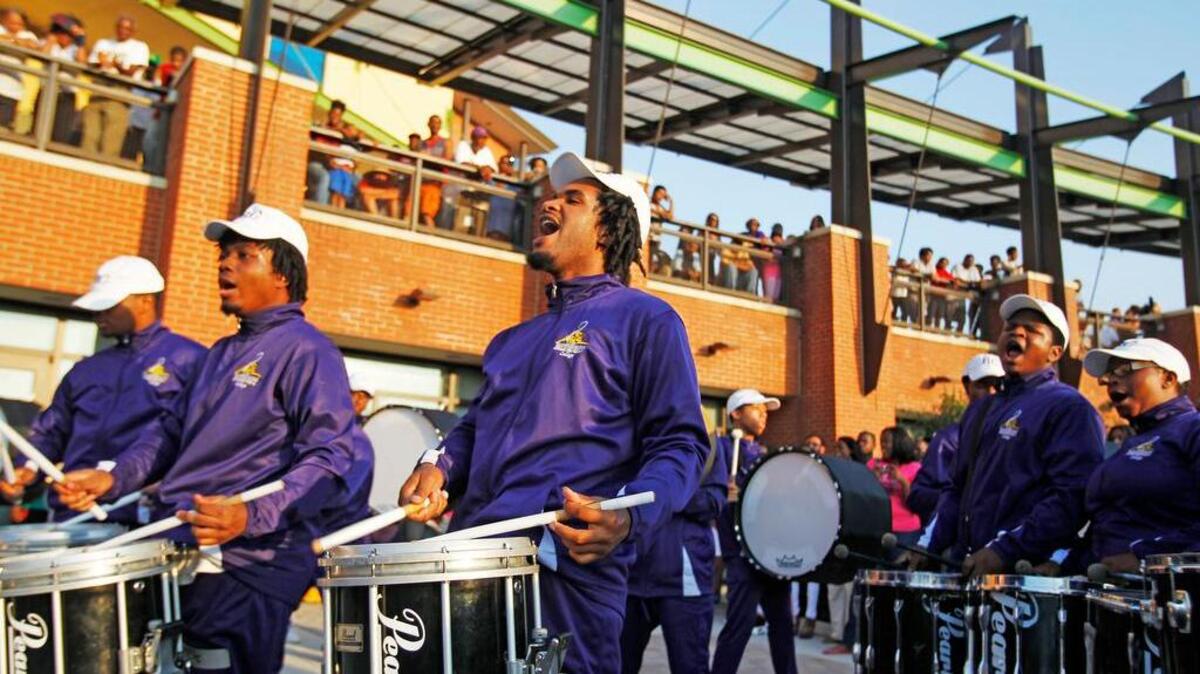 
Benedict College performs during a previous drumline event leading up to the Palmetto Capital City Classic. 
