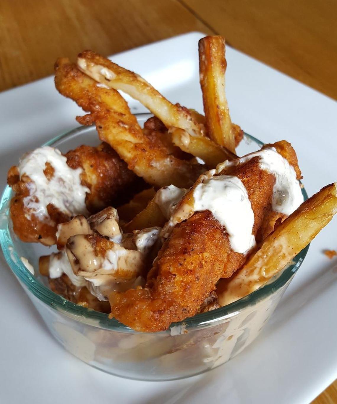 New fair food includes the Southern catfish sundae.