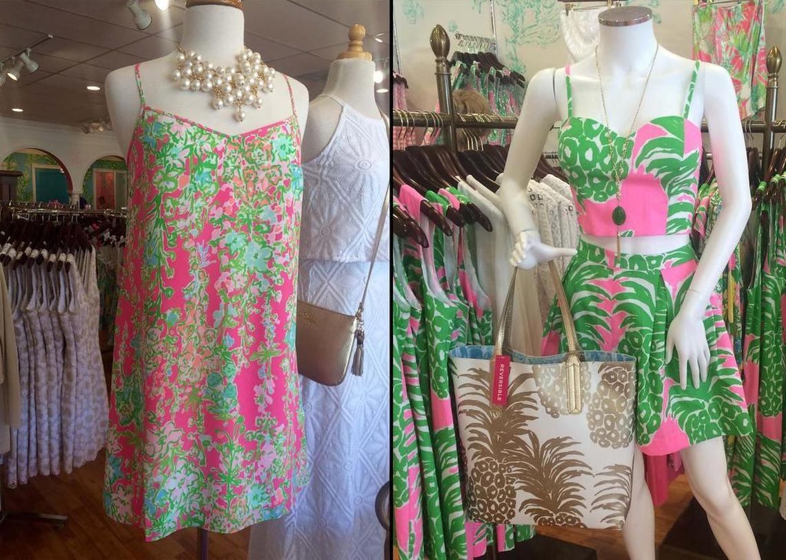 Lilly Pulitzer dresses are the most popular style for women, Pink Sorbet owner Beth Baxley says.