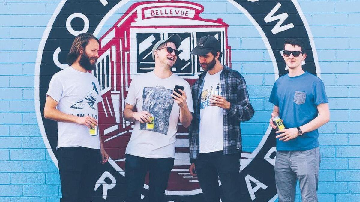 Members of Dear Blanca are, from left, Cam Powell, Alex McCollum, Dylan Dickerson and Marc Coty.