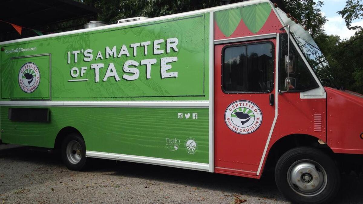 Food trucks will be serving up a variety of dishes Sunday at the Farmers Market.