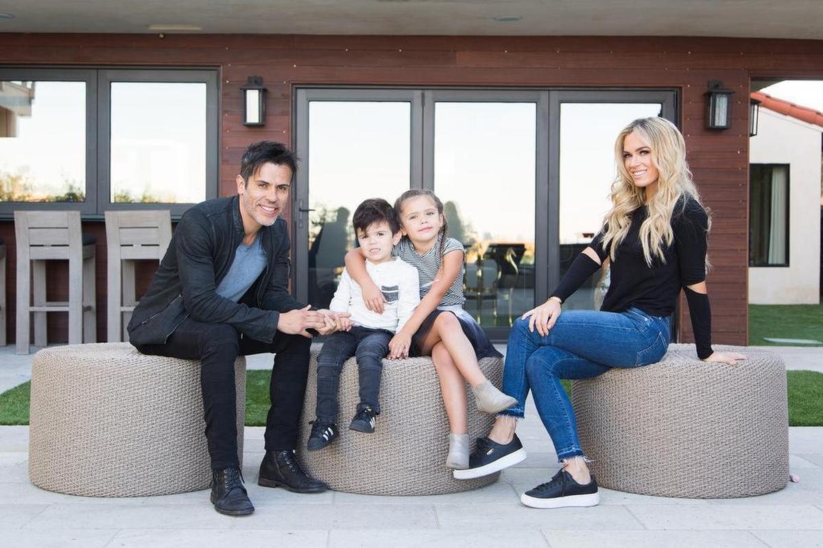 Teddi Mellencamp Arroyave with husband Edwin Arroyave and son Cruz, 3 and daughter Slate, 5