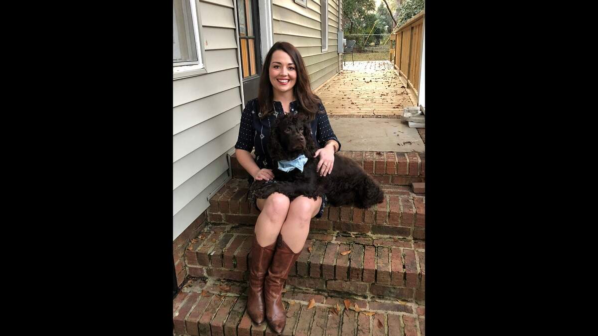 Megan Plott lives with her 6-year-old Boykin spaniel, Buddy, in Rosewood.