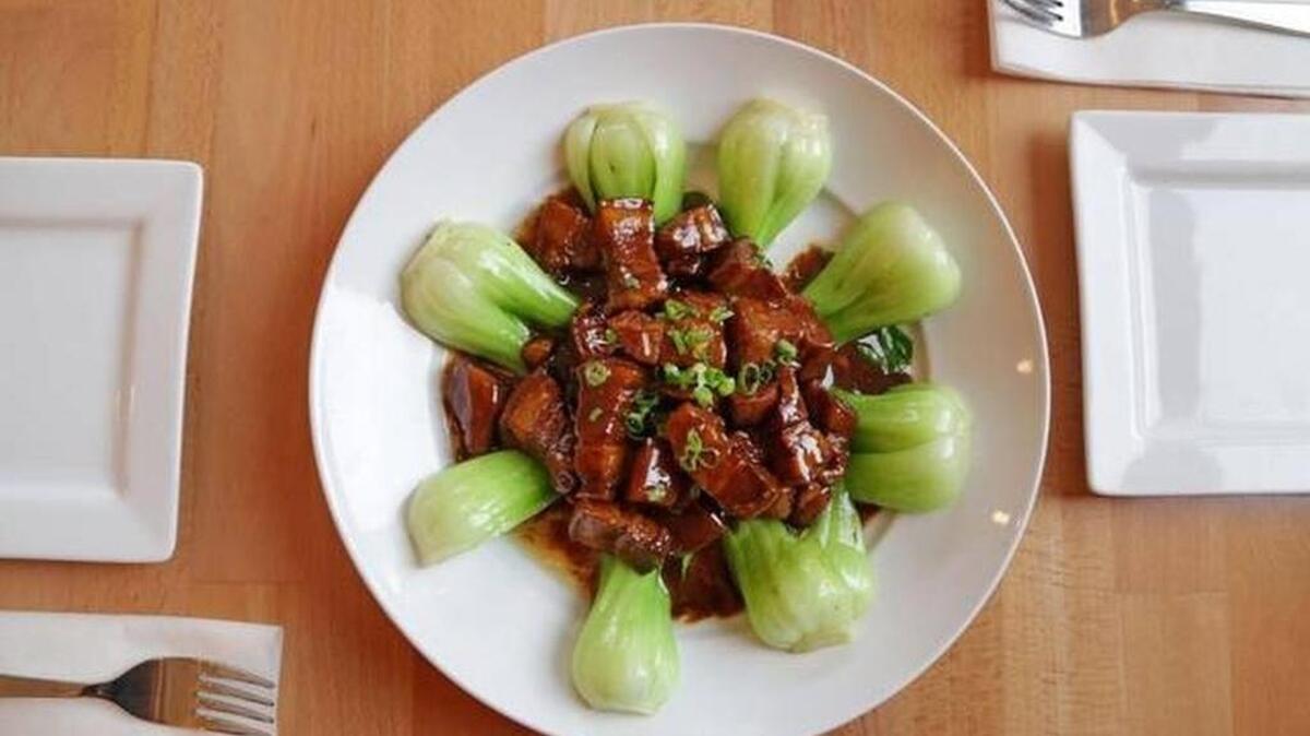 Soy braised pork belly at M Kitchen. Restaurant Week kicks off Thursday, Jan. 12.