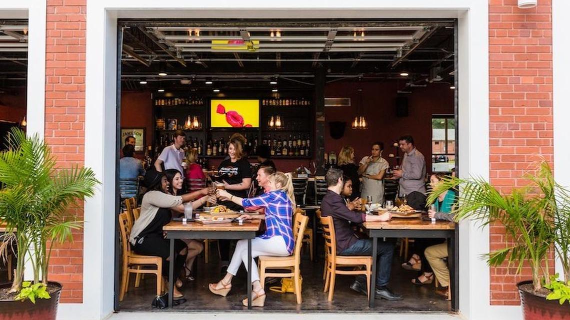 Bone-In Barbeque is located in the historic Ensor Building, next door to Spirit Communications Park, home of the Columbia Fireflies. The restaurant is open for lunch and dinner.