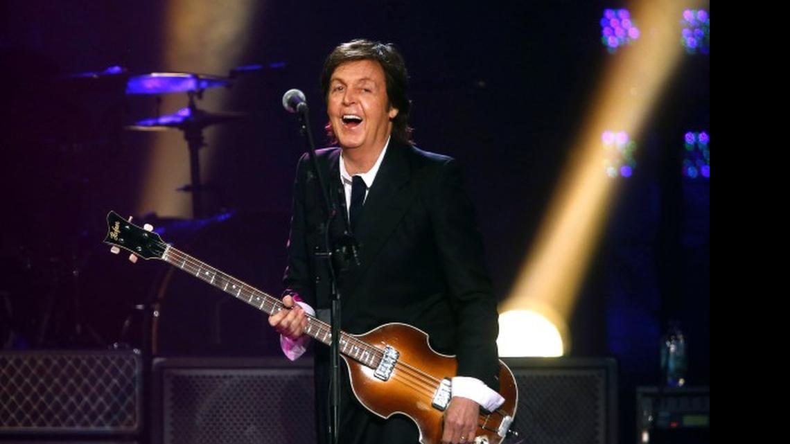 
 Paul McCartney performs during a concert at the Barclays Center, in New York in 2013. He will make a stop in Columbia this summer during his “Out There” tour.
