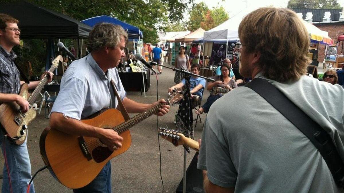 
A band performs at last year’s Rosewood Arts Festival. 
