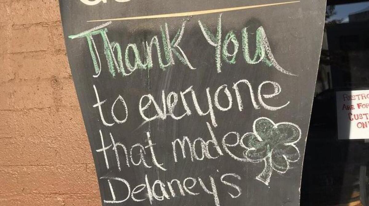 Delaney’s farewell note
