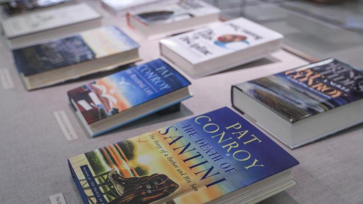 ‘Pat Conroy: A Retrospective,’ an exhibit of the author’s papers, came to the University of South Carolina Libraries in May 2014. The exhibit is in the Irvin Department of Rare Books and Special Collections Gallery in the Ernest F. Hollingsworth Special Collections Library at USC.