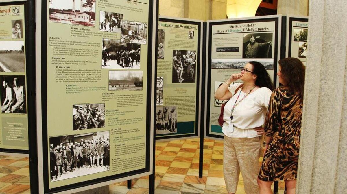 The “Holocaust Remembered” exhibit is on display from March 19 through April 16.