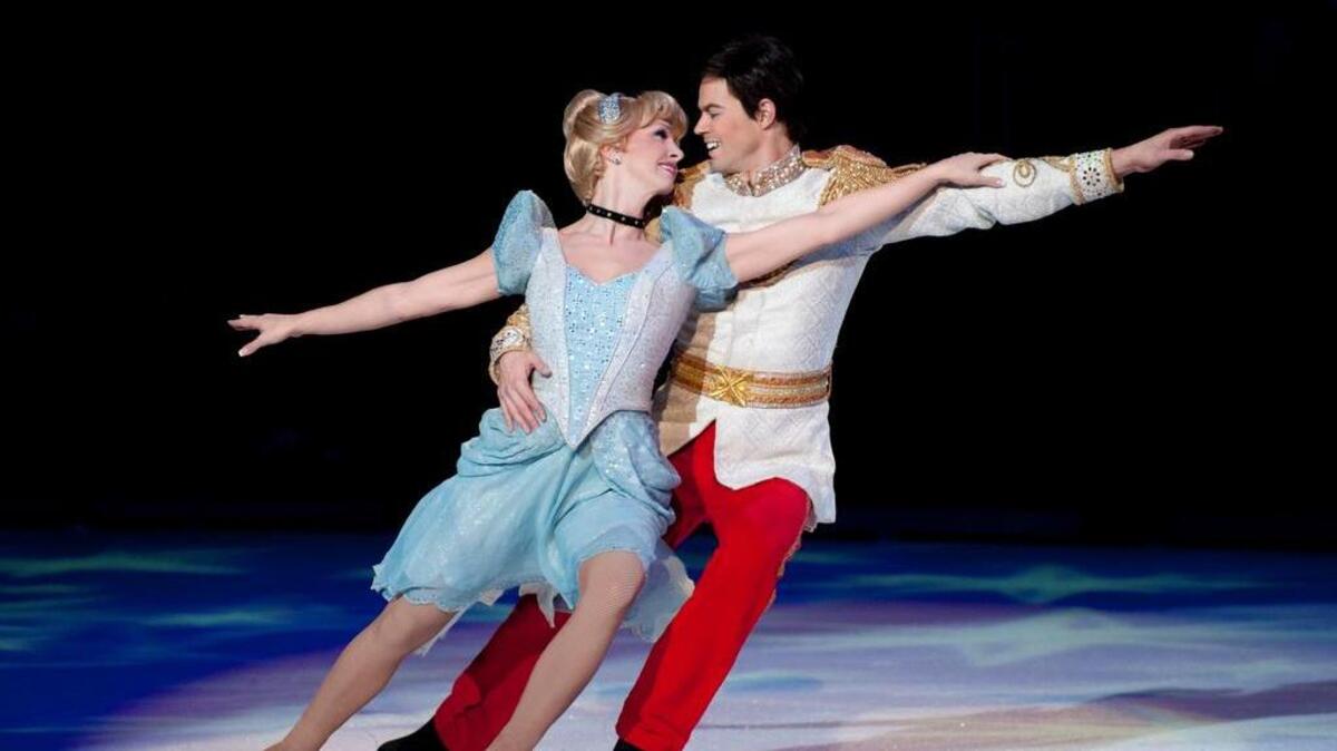Cinderella and her prince in “Dare to Dream.”