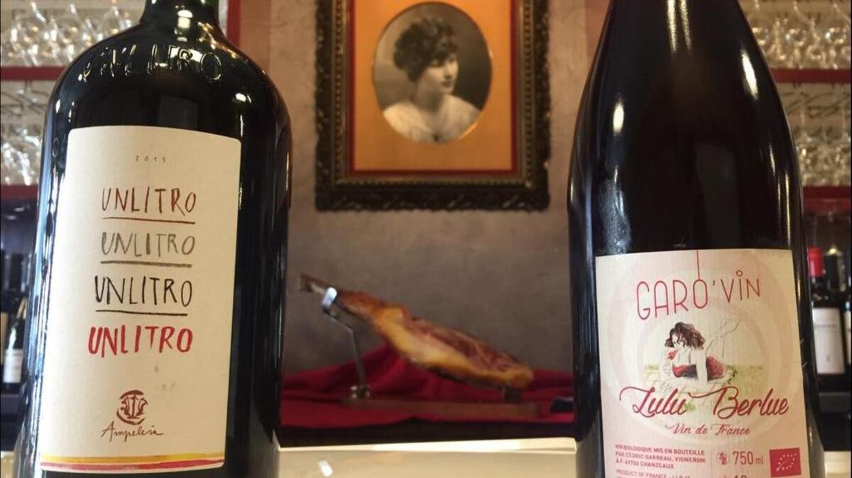 Two wines offered at Lula Drake are a 2015 Ampeleia “Unlitro” and Cedric Garreau’s Garo’Vin Lulu Berlue 2014.