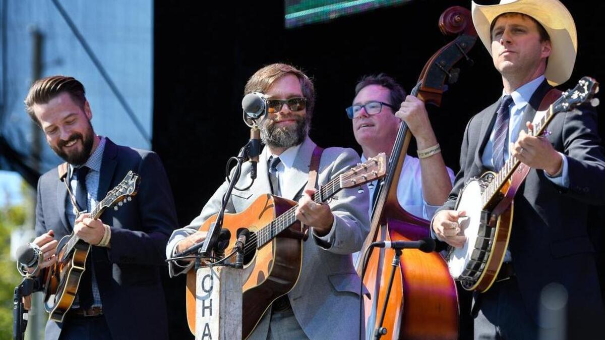 Chatham County Line is, from left, John Teer on mandolin, Dave Wilson on guitar, Greg Readling on bass and Chandler Holt on banjo.