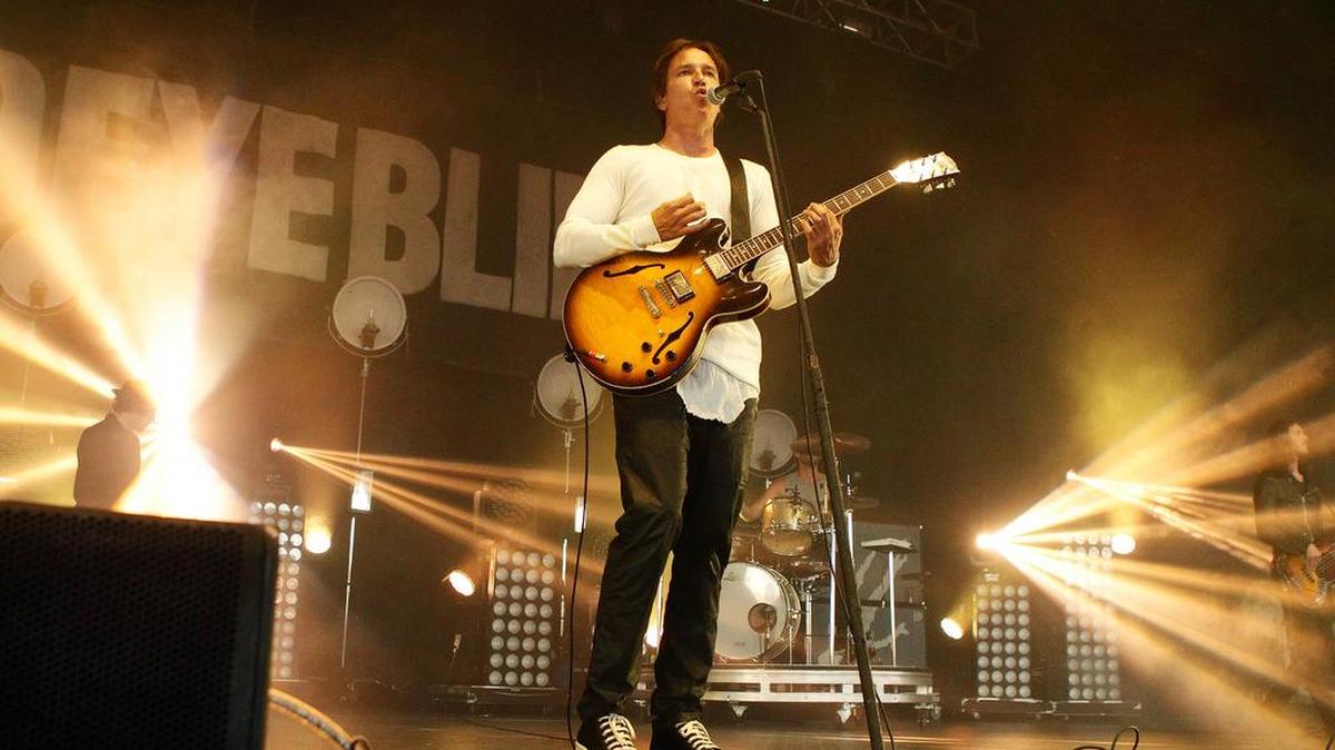 
Stephan Jenkins of Third Eye Blind performs during a 2014 concert. 
