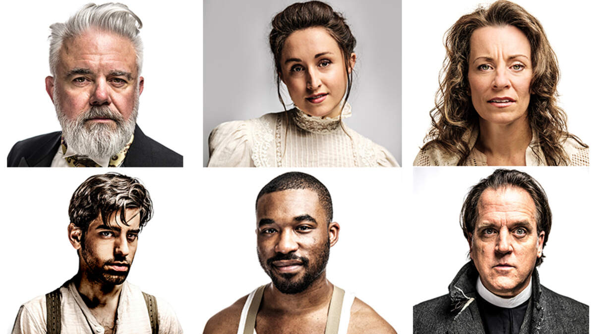 Actors in the original Trustus Theatre musical "The Restoration's Constance" are, clockwise from top left, Stann Gwynn, Brittany Hammock, Vicky Saye Henderson, Paul Kaufmann, Mario McLean and Michael Hazin.