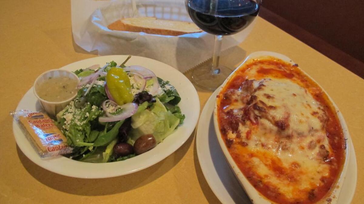 
Lasagna is a popular dish at Stephano’s. 
