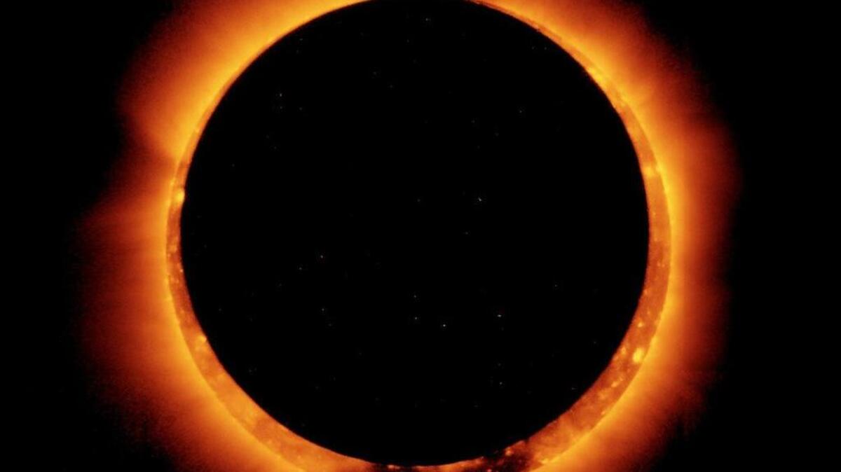 A solar eclipse