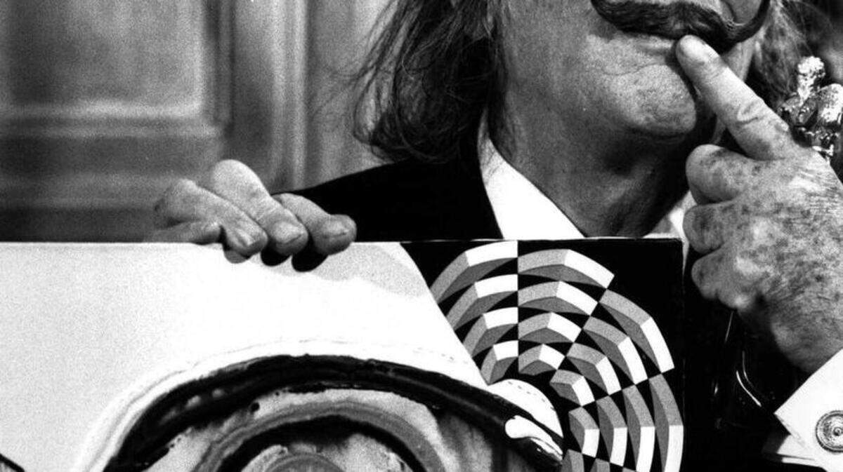 Artist Salvador Dali, shown in 1976.