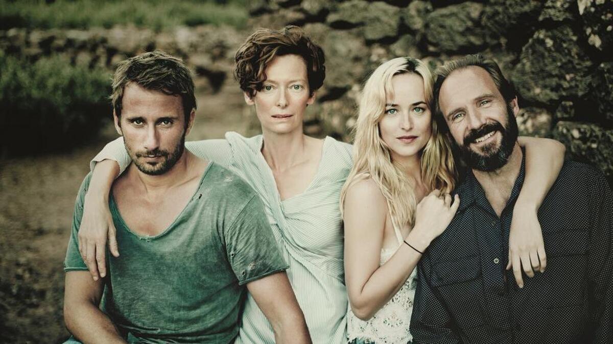 Matthias Schoenarts, Tilda Swinton, Dakota Johnson and Ralph Fiennes star in ‘A Bigger Splash’ at Nickelodeon.