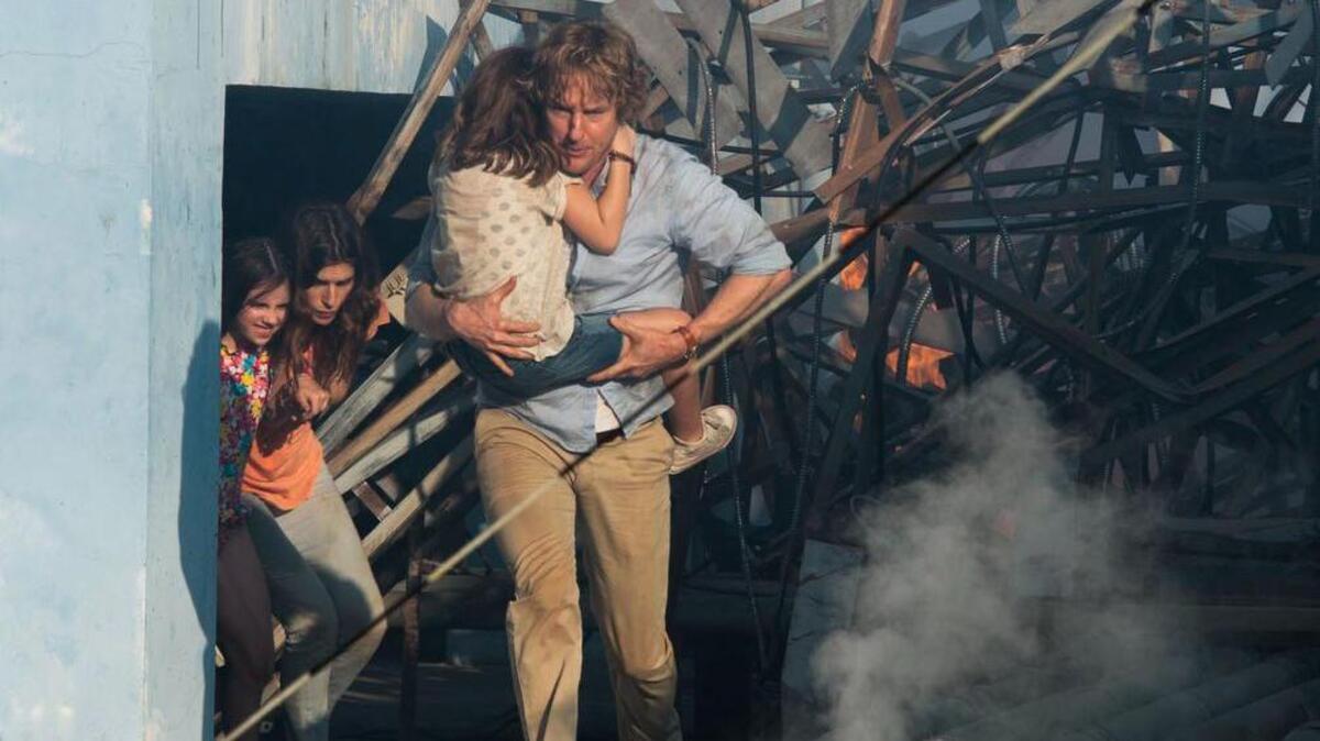 
Owen Wilson and Lake Bell star in “No Escape,” as a husband and wife caught in a violent political uprising in southeast Asia.
