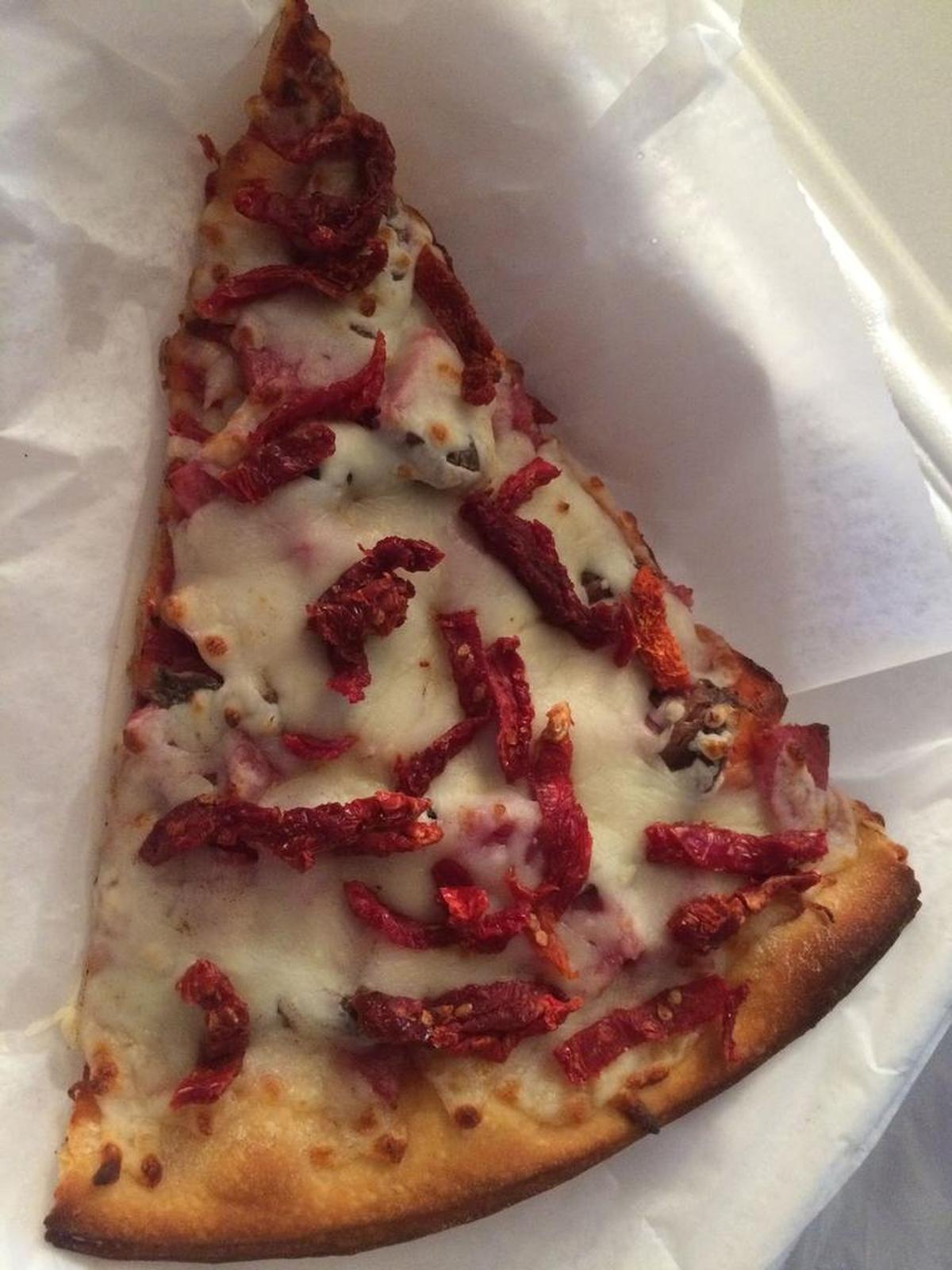Pizza Man: Salami, sun-dried tomato and anchovy.