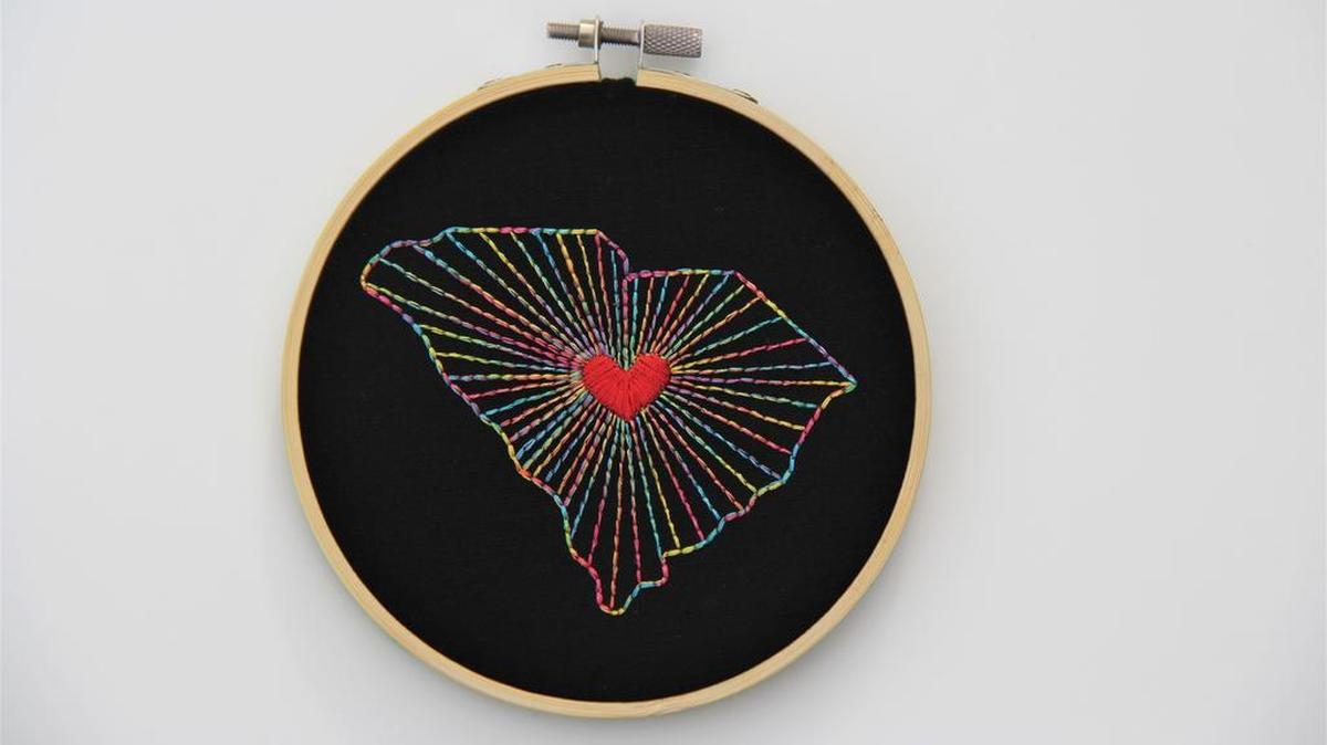 South Carolina hoop art by Scout’s Honor.