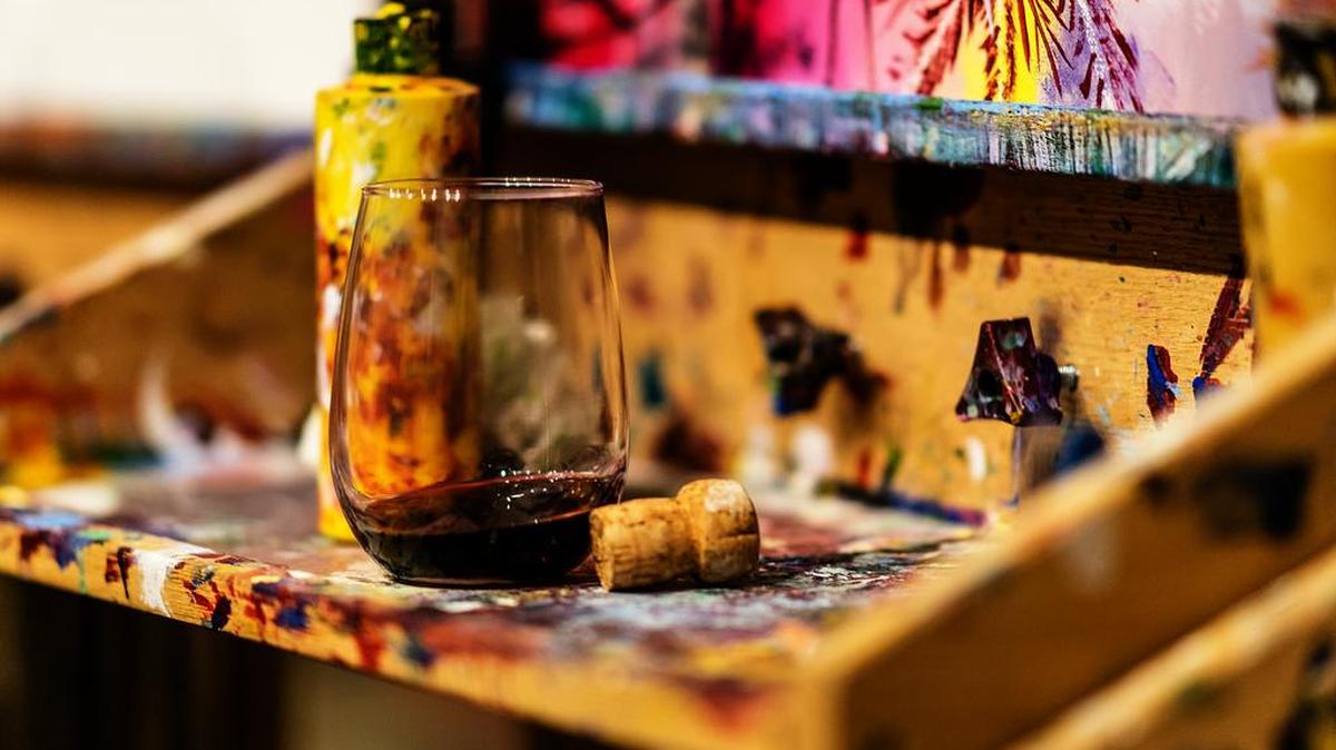 “People can become very self-conscious when they’re painting, and I think the wine and the atmosphere lets them relax,” said Grapes & Gallery owner Anna Ross.