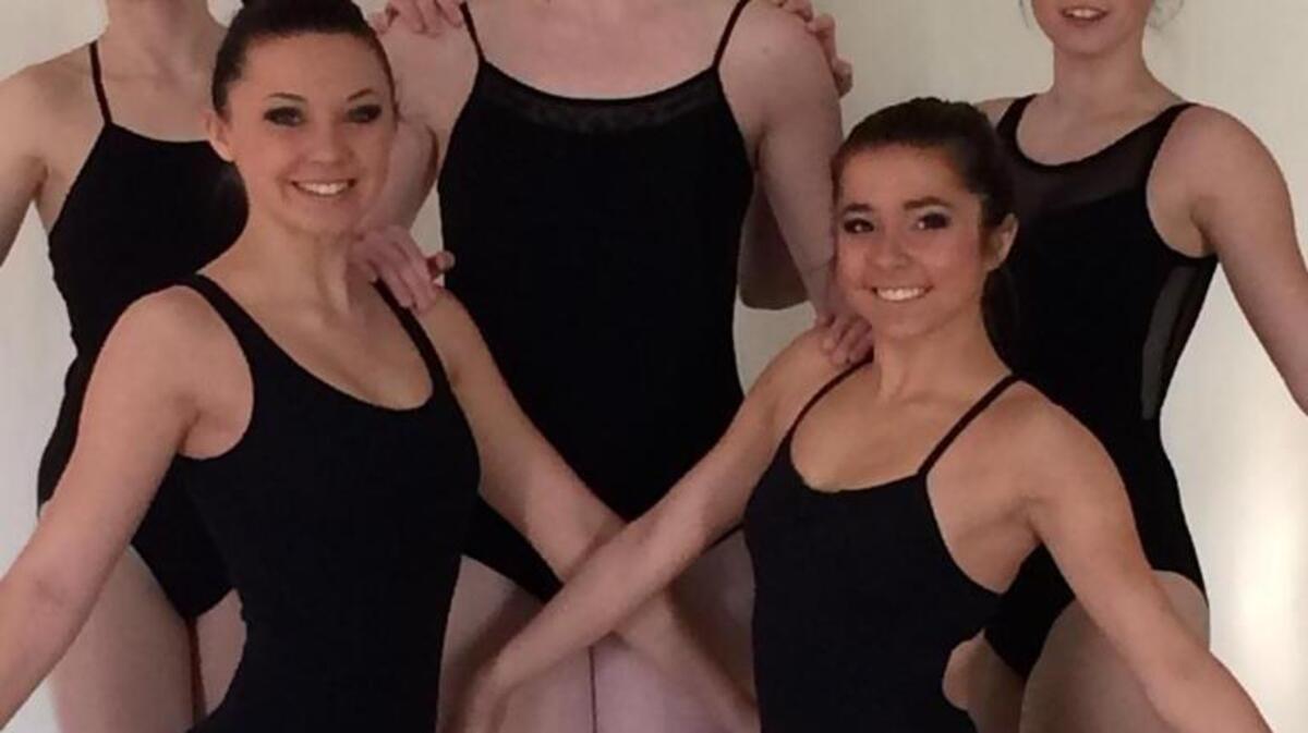 Top from left, Elsie Sheppard (Madam Beret, chapeaugrapher), Josie Moore (older sister, Margot), Leanna White (firedancer); bottom from left, Tori Summer (beast tamer) n Jordan Barnes (acrobat).