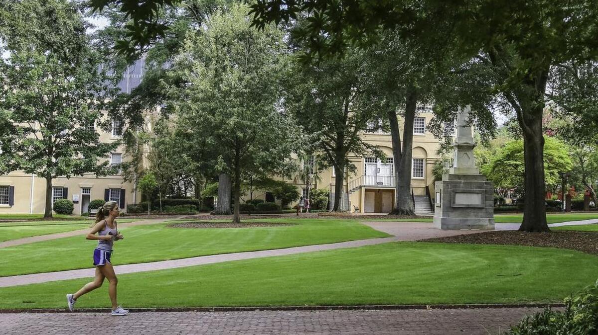 Going for a run? You can almost have USC’s scenic Horseshoe to yourself in the summer.