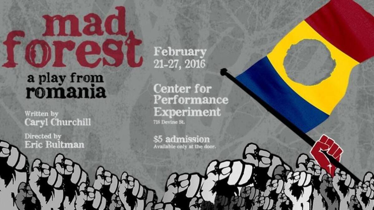 USC’s Center for Performance Experiment will perform “Mad Forest” from Thursday, Feb. 25 through Saturday, Feb. 27.