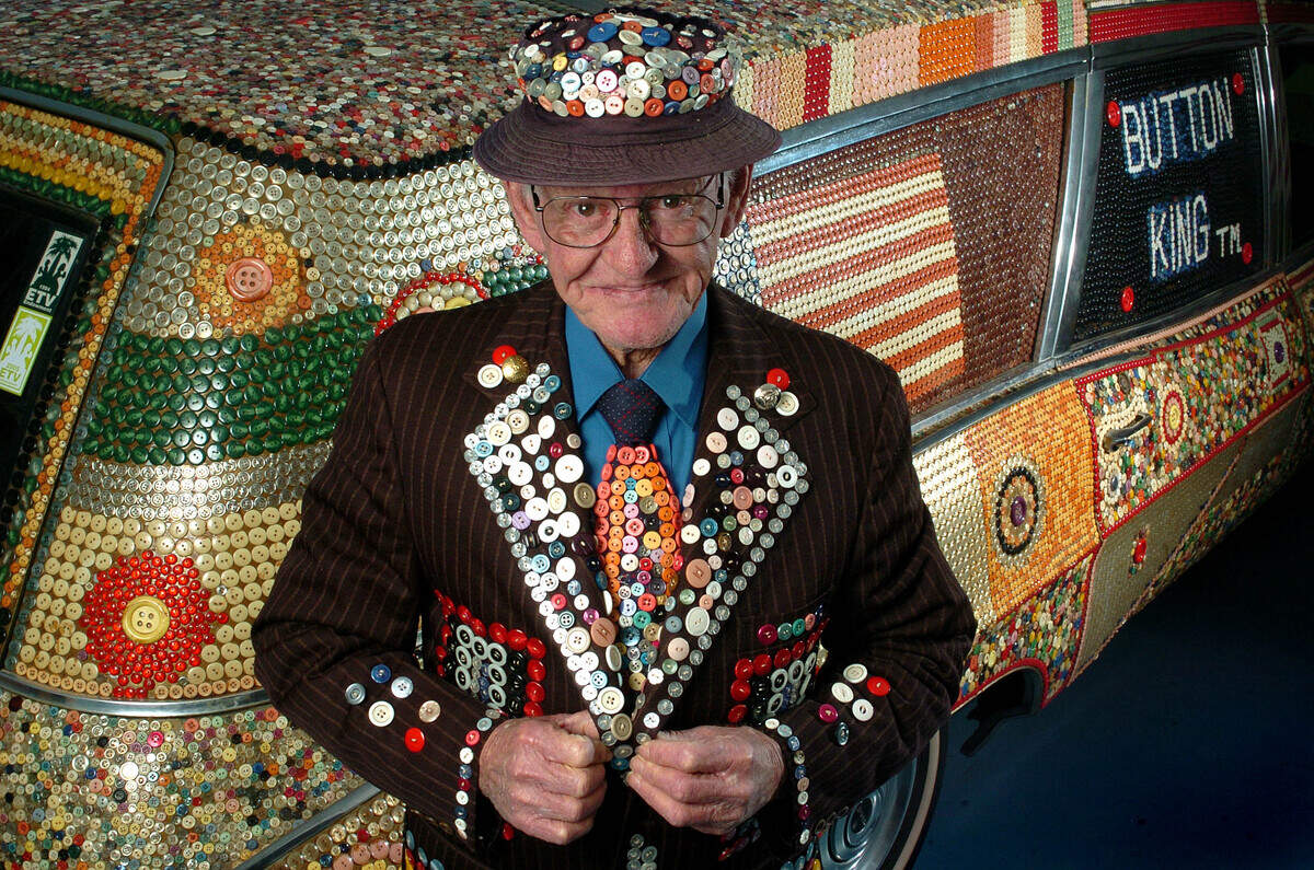 Dalton Stevens, who died in 2016, began covering items with buttons to cope with insomnia. His creations became the South Carolina Button Museum.