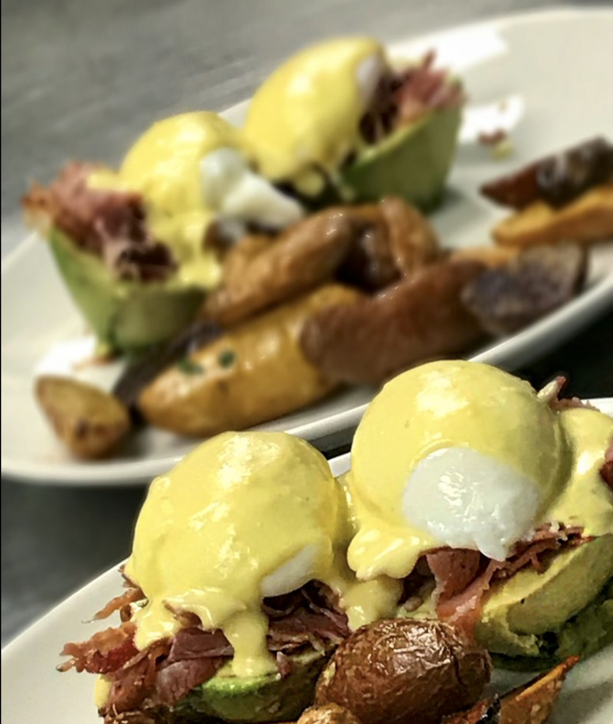Get addicted to Avocado Eggs Benedict at BLD Diner.