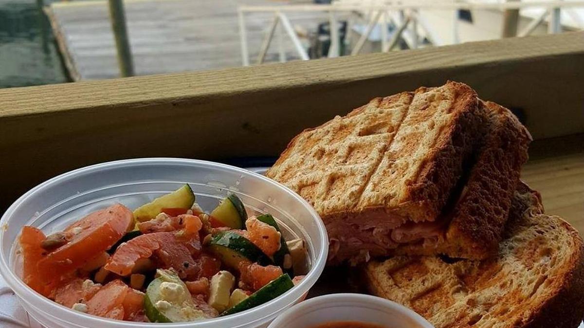 The pimento cheese waffleini is a customer favorite.