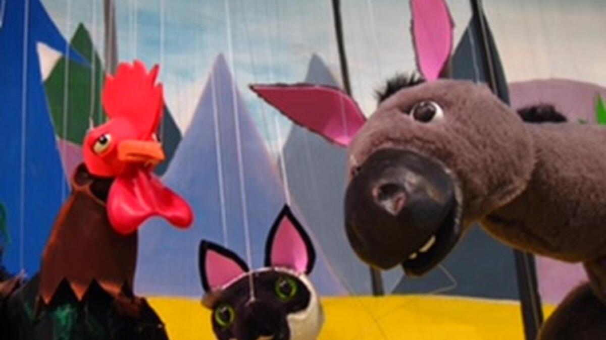 
‘The Bremen Town Musicians’ is playing at Columbia Marionette Theatre.
