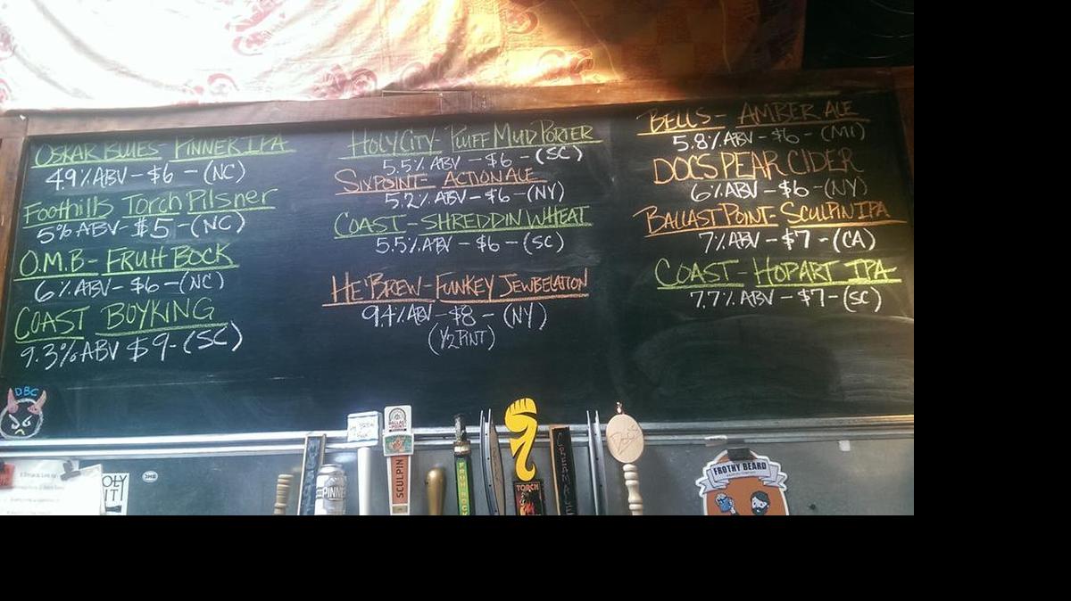 
Beer selection at The Keg Cowboy.
