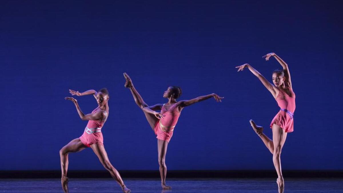 Jenelle Figgins, Ingrid Silva and Nayara Lopes of Dance Theatre of Harlem.