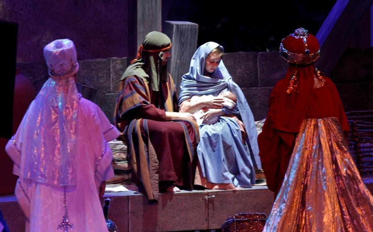 Members of the First Baptist Church perform during a past Columbia Christmas Pageant.