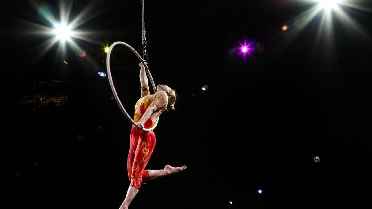 A performance during a past Ringling Bros. & Barnum & Bailey Circus in Columbia.