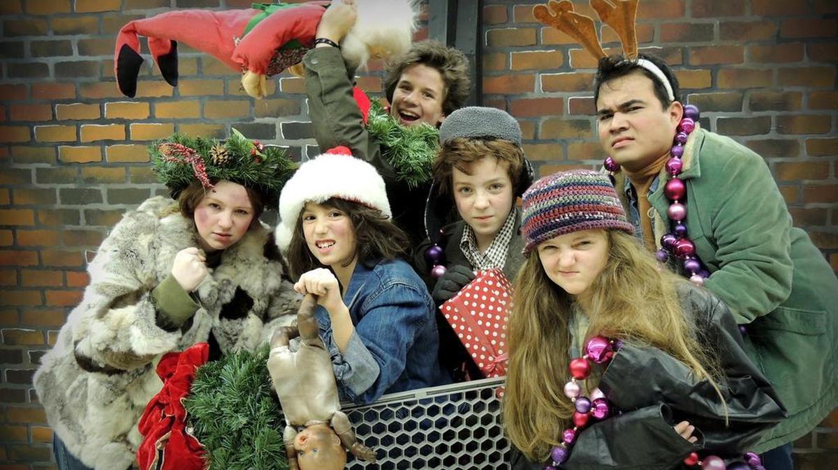 The Herdmans from Columbia Children’s Theatre’s production of “The Best Christmas Pageant Ever: The Musical.”