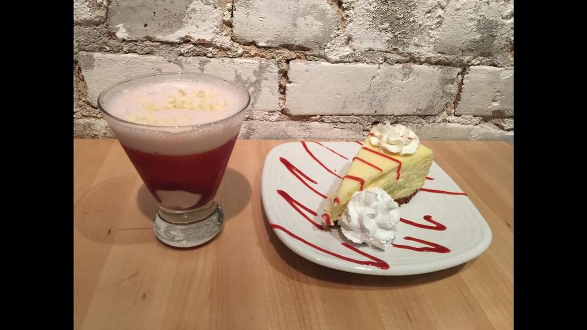 White chocolate raspberry truffle drink. Have it alone or with one of Kaminsky’s desserts.