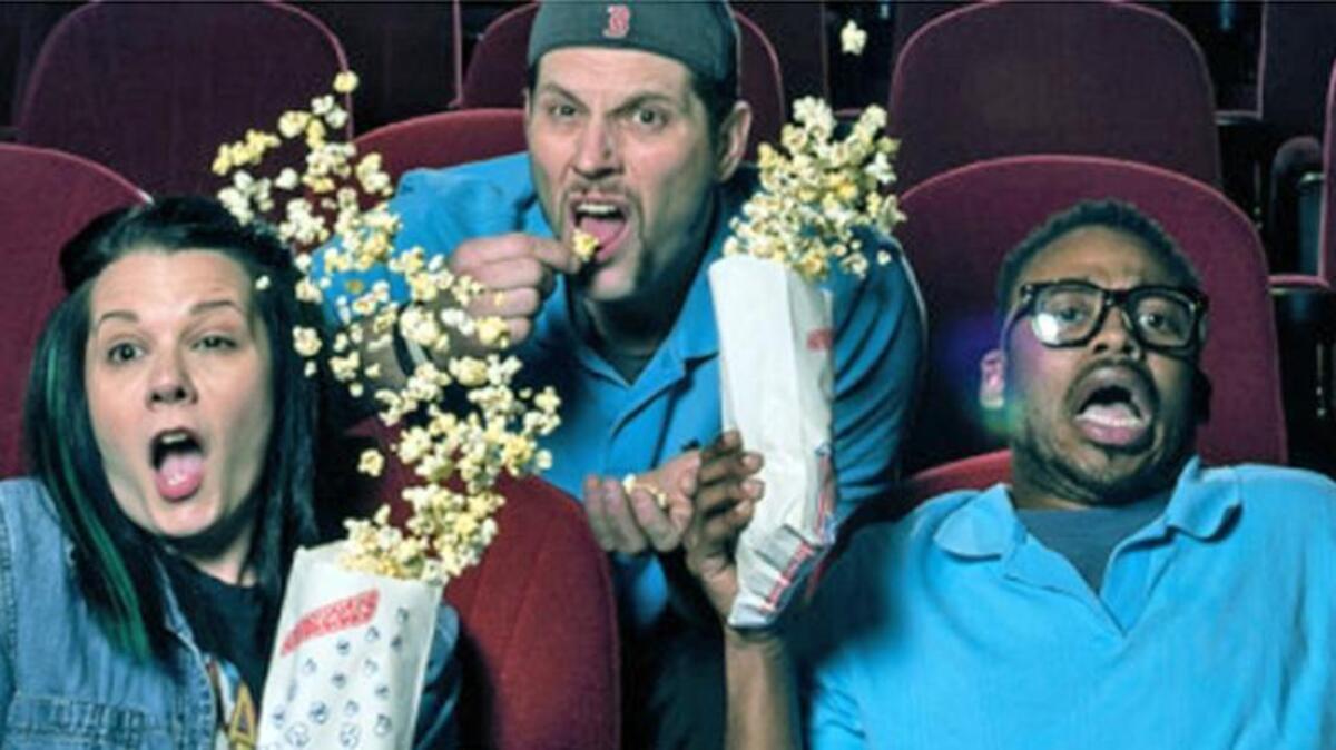 Christine Hellman, Ben Blazer and Kendrick Marion star in ‘The Flick’ at Trustus.