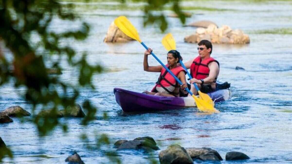 Strap a cooler into a tube and get ready to hit the white water rapids as you head down the Congaree River.