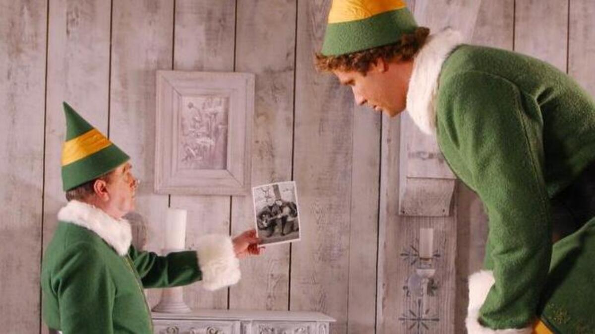 Bob Newhart, left, and Will Ferrel star in “Elf.” See it Saturday, Dec. 16, at participating Regal Cinemas theaters.