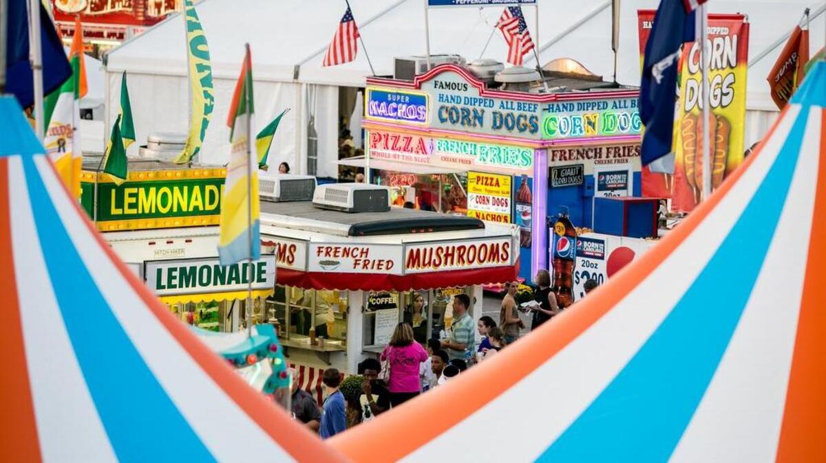 
Food booths at the SC State Fair
